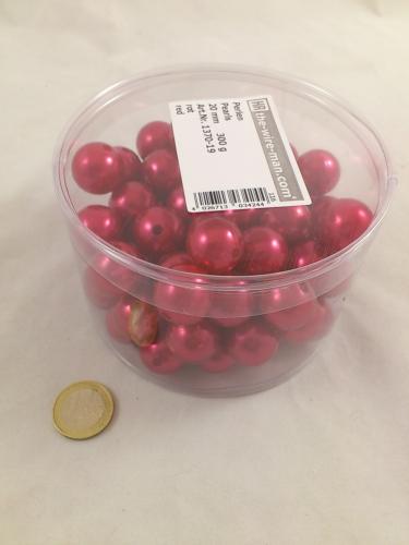 Perlen rot 20 mm. 300 gr. (+-75st.)